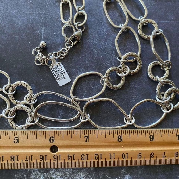 Brighton Silver Plated Pebble Link Necklace - Picture 12 of 12